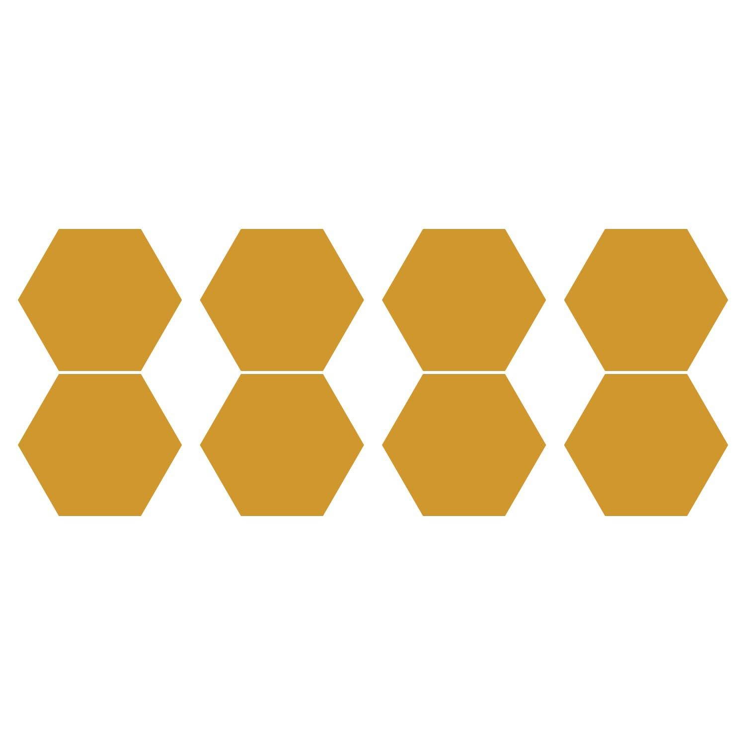 LiteMark 1 Inch Blue Hexagon Decals - Pack of 208