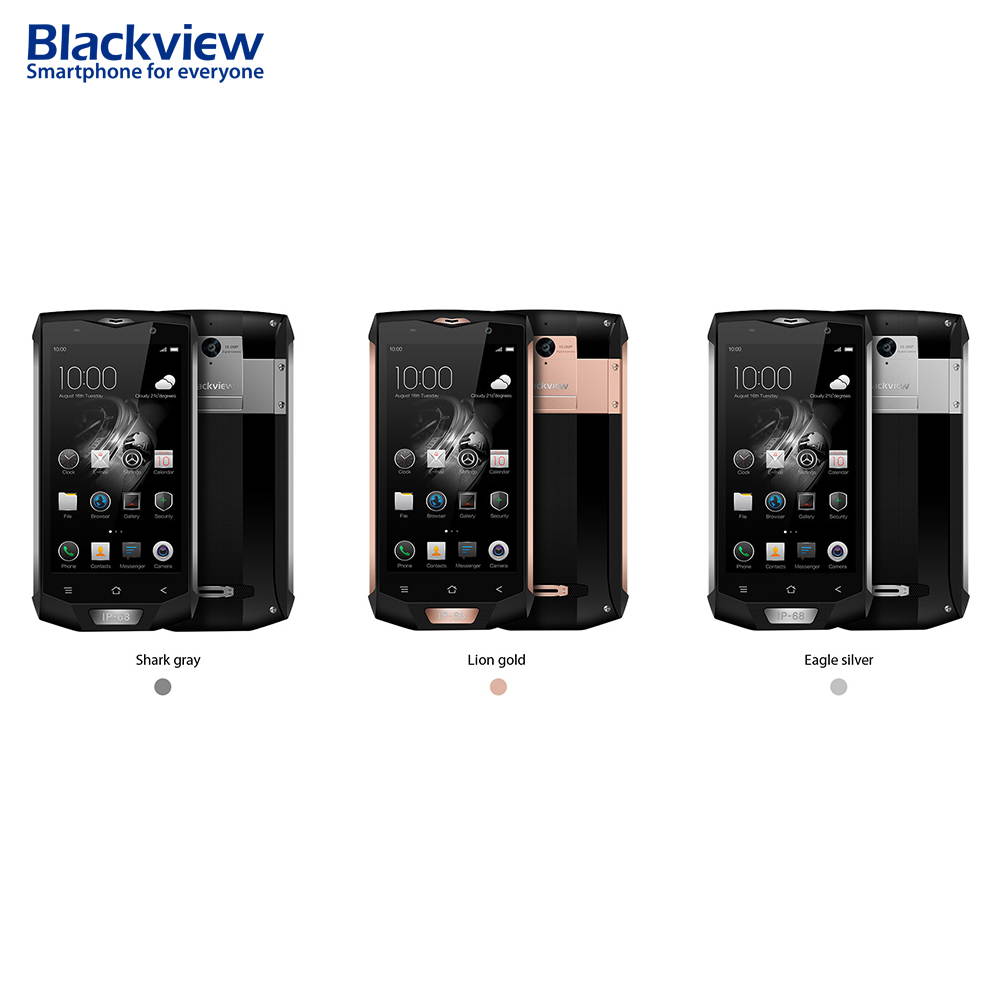 Blackview BV8000 Pro Smartphone IP68 Waterproof MT6757 Octave Core 6G RAM 64G ROM  Android 7.0 4G Phone(Gray)