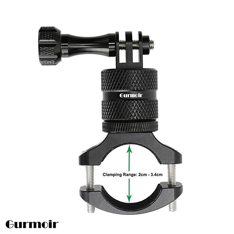 Aluminum Bike Bicycle Handlebar Mount for Gopro Hero 9 BlackHero 8765AKASODJI Osmo ActionSJCAMYI and More Action Cameras 360 Degrees Rotary Bike Bicycle Seatpost Rack Mount