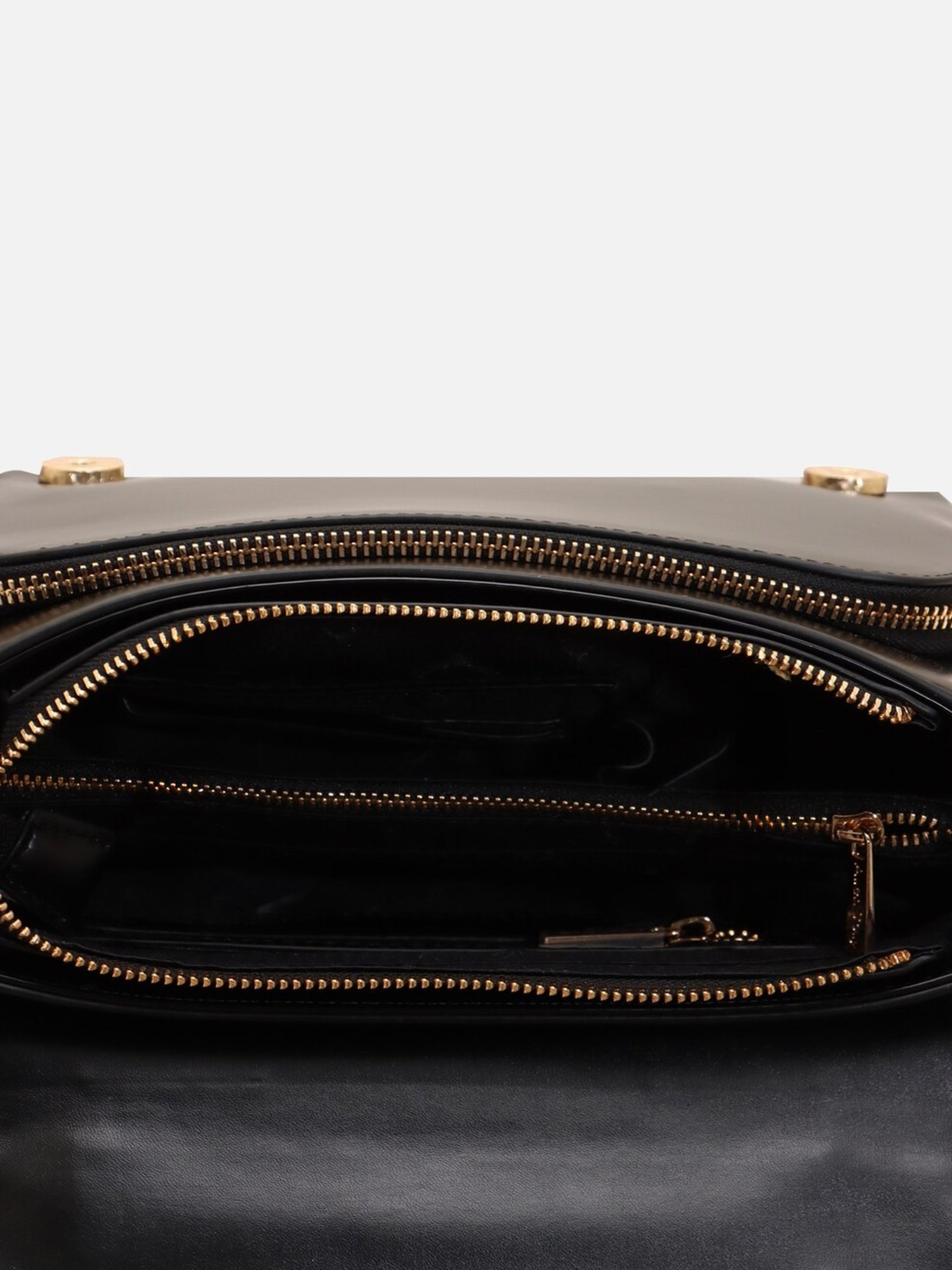 Allen Solly Black Printed Medium Sling Handbag