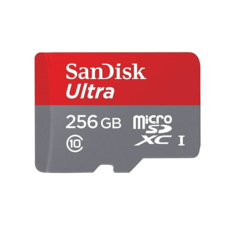 256GB  Ultra UHSI Class 10 90mbs MicroSDXC Memory Card works with Samsung Galaxy S8 S8 Plus S8 Note S7 S7 Edge Cell Phones with Everything but Stromboli Memory Card Reader