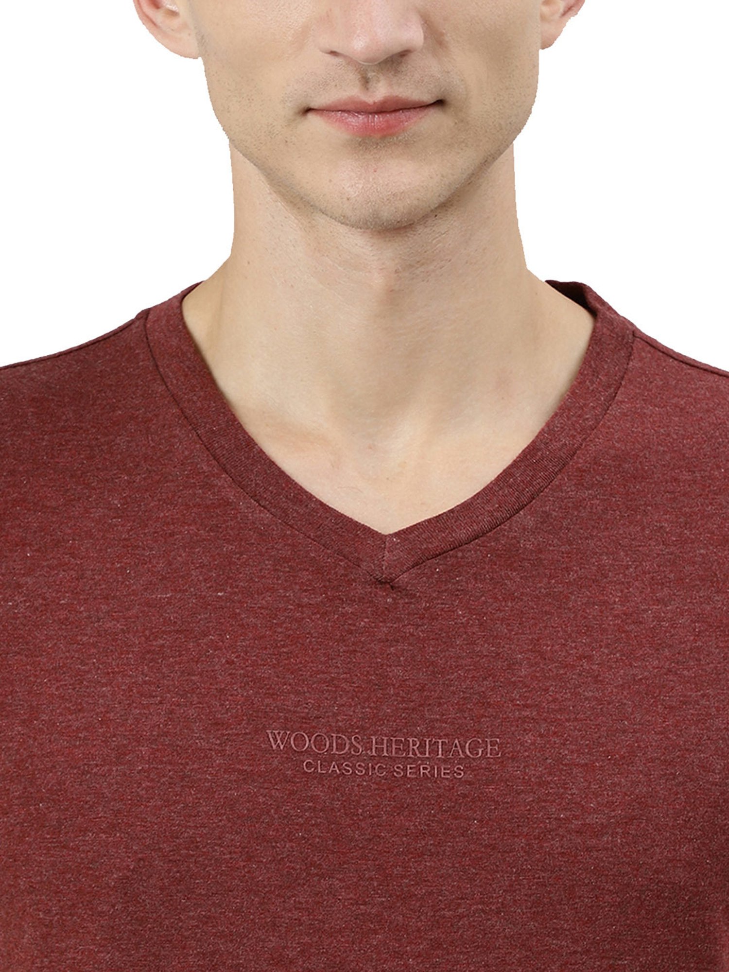 Woods Wine V-Neck T-Shirt