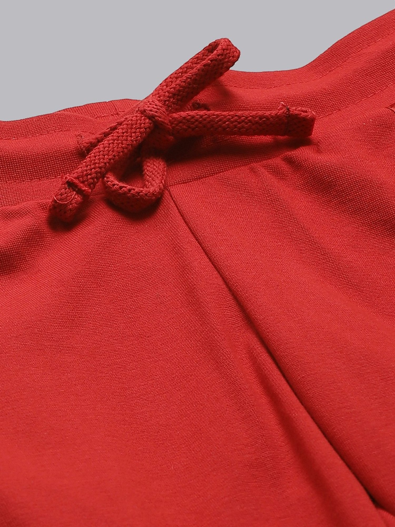 Cayman Red Mid Rise Track Pants