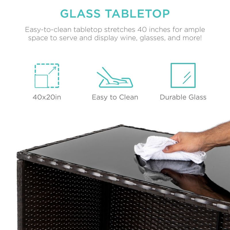 Slat Top Serving Cart - Gray - Apollo Outdoor