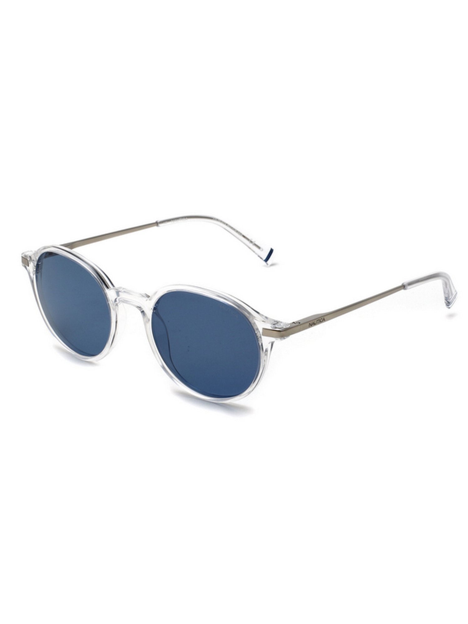 Nautica Blue Round Unisex Sunglasses