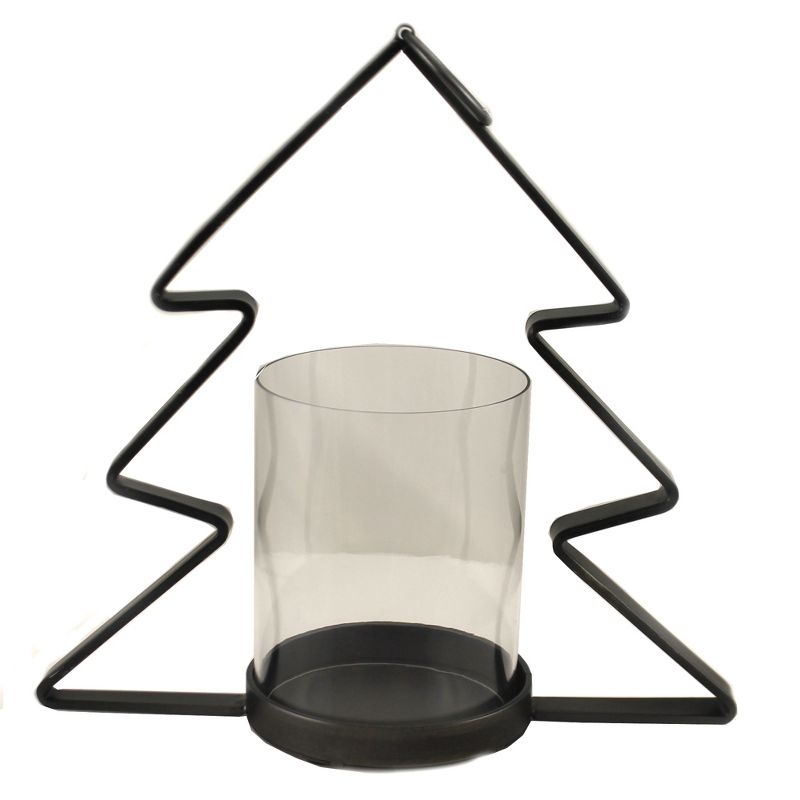 Christmas 12.5" Metal Christmas Tree (Med) Candle Holiday  -  Candle Holders