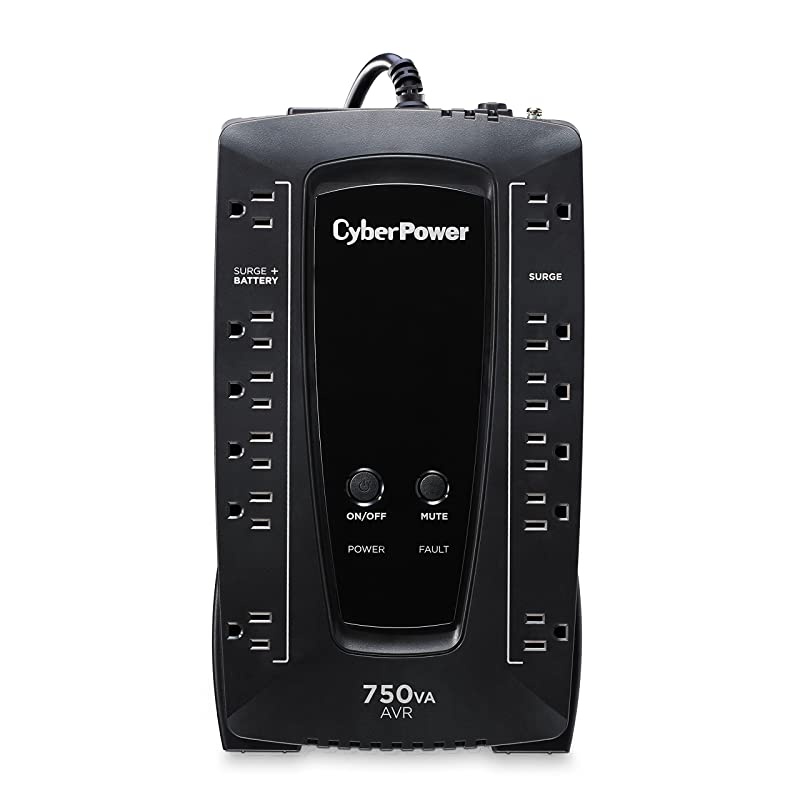 AVRG750U AVR UPS System 750VA450W 12 Outlets CompactBlack