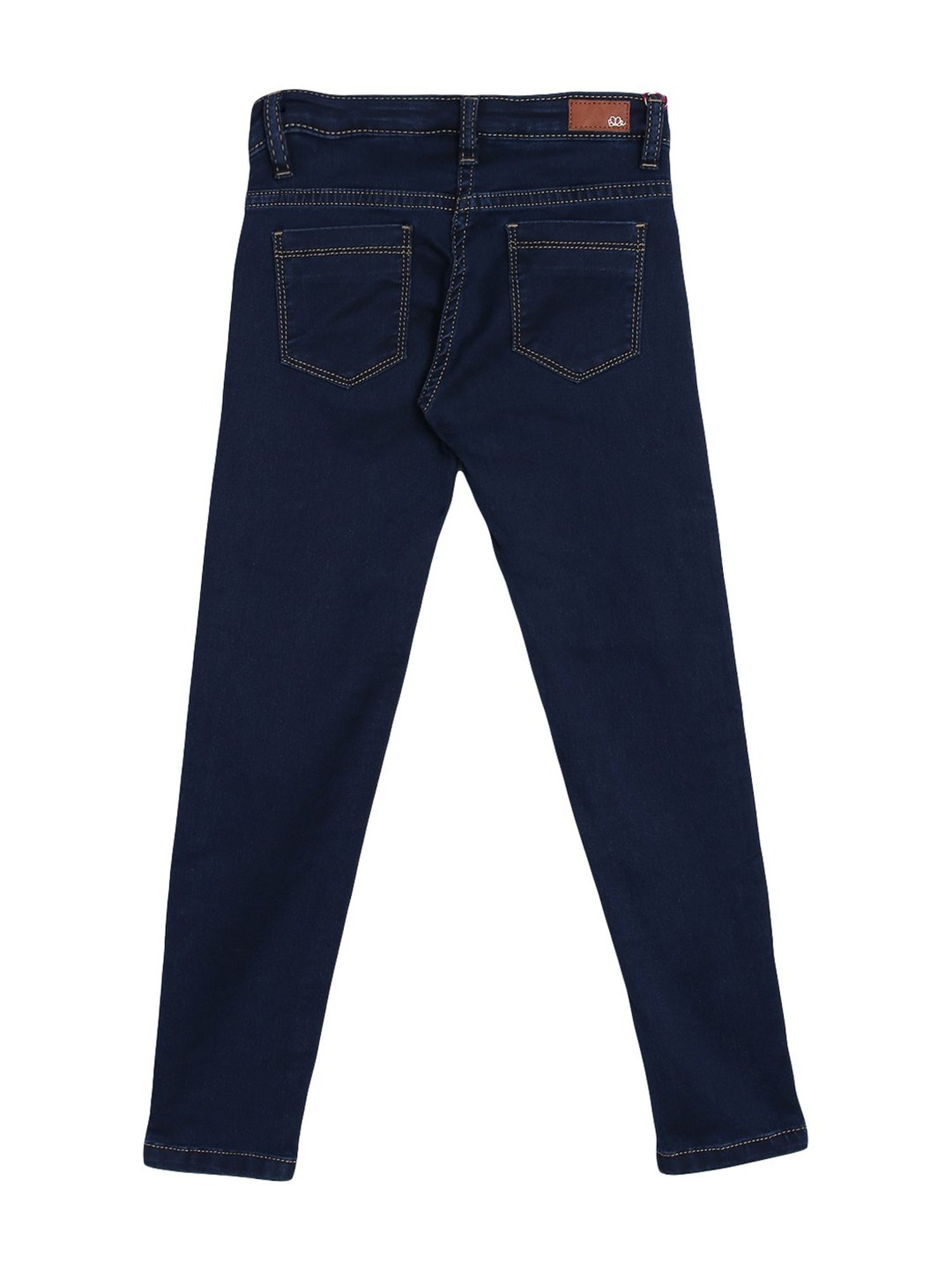 GJ baby Girls Blue Washed Jeans
