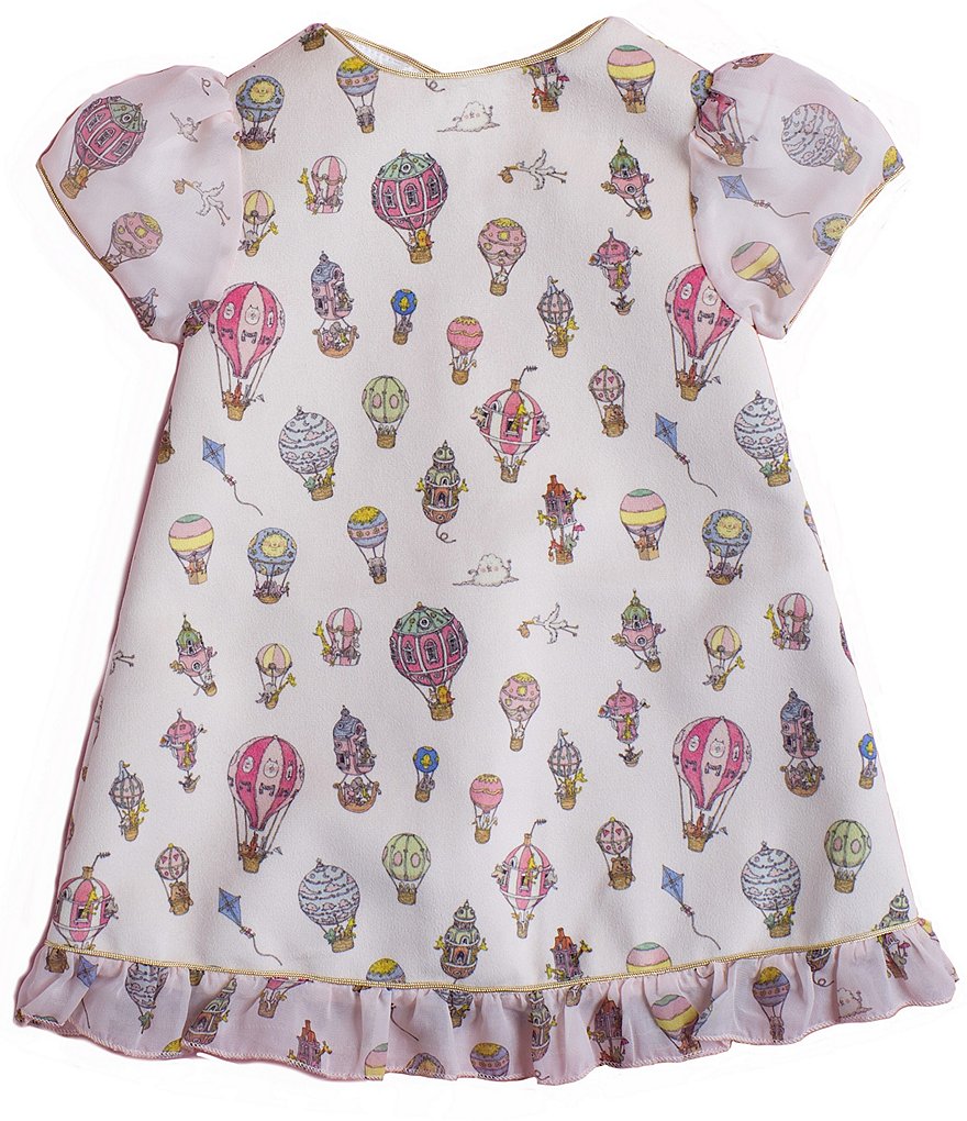 Atelier Choux Paris Toddler Girls 2-5 Hot Air Balloons Velour Party Dress