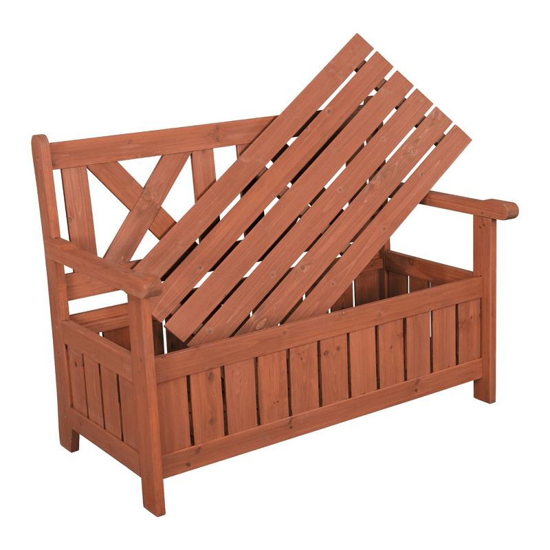 Bench With Storage - Brown - Leisure Season
