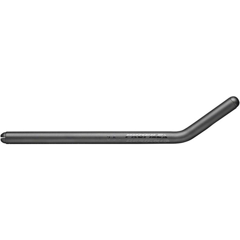 Profile Design 35a Aluminum Long 400mm Extensions, Shallow Ski-Bend, 22.2mm, Black