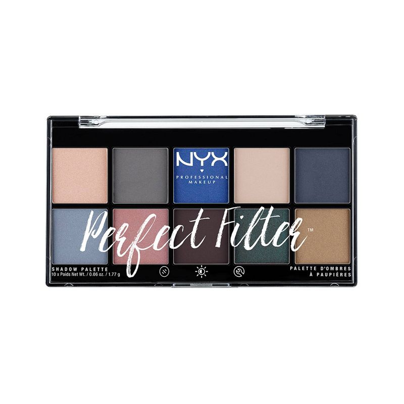 NYX Professional Makeup Perfect Filter Shadow Palette Marine Layer - 0.6oz