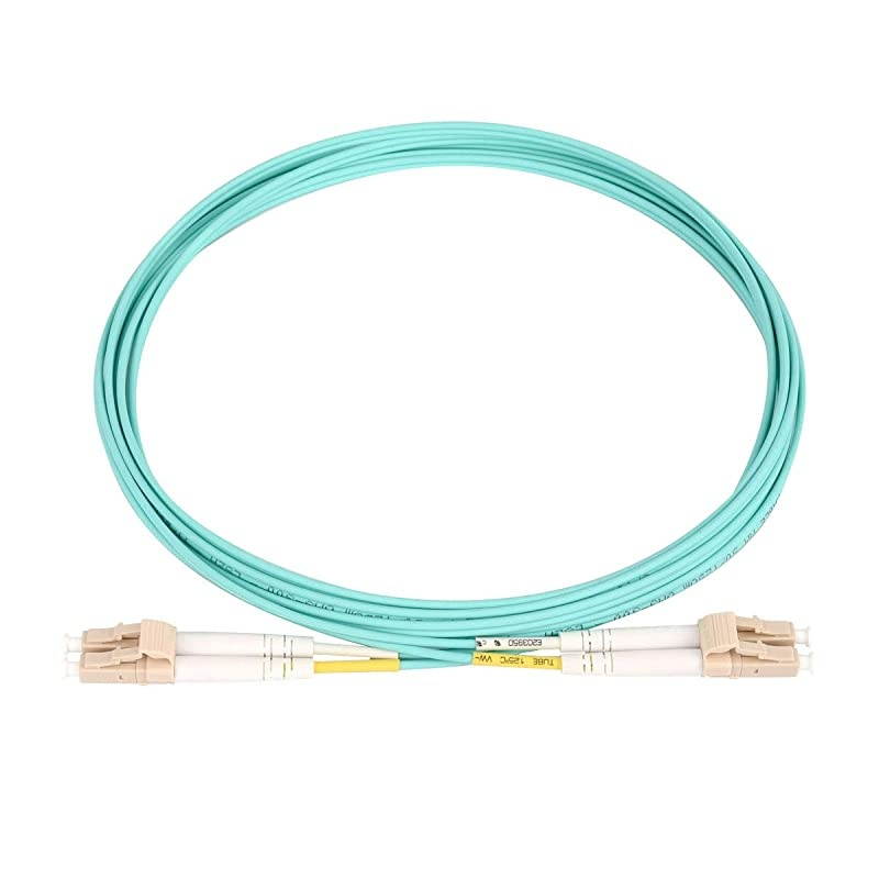 Patch Cable LC to LC Duplex 10Gb OM350125 Multimode 20mm LSZH Jacket Optic Cable 2 Meter2 Pack