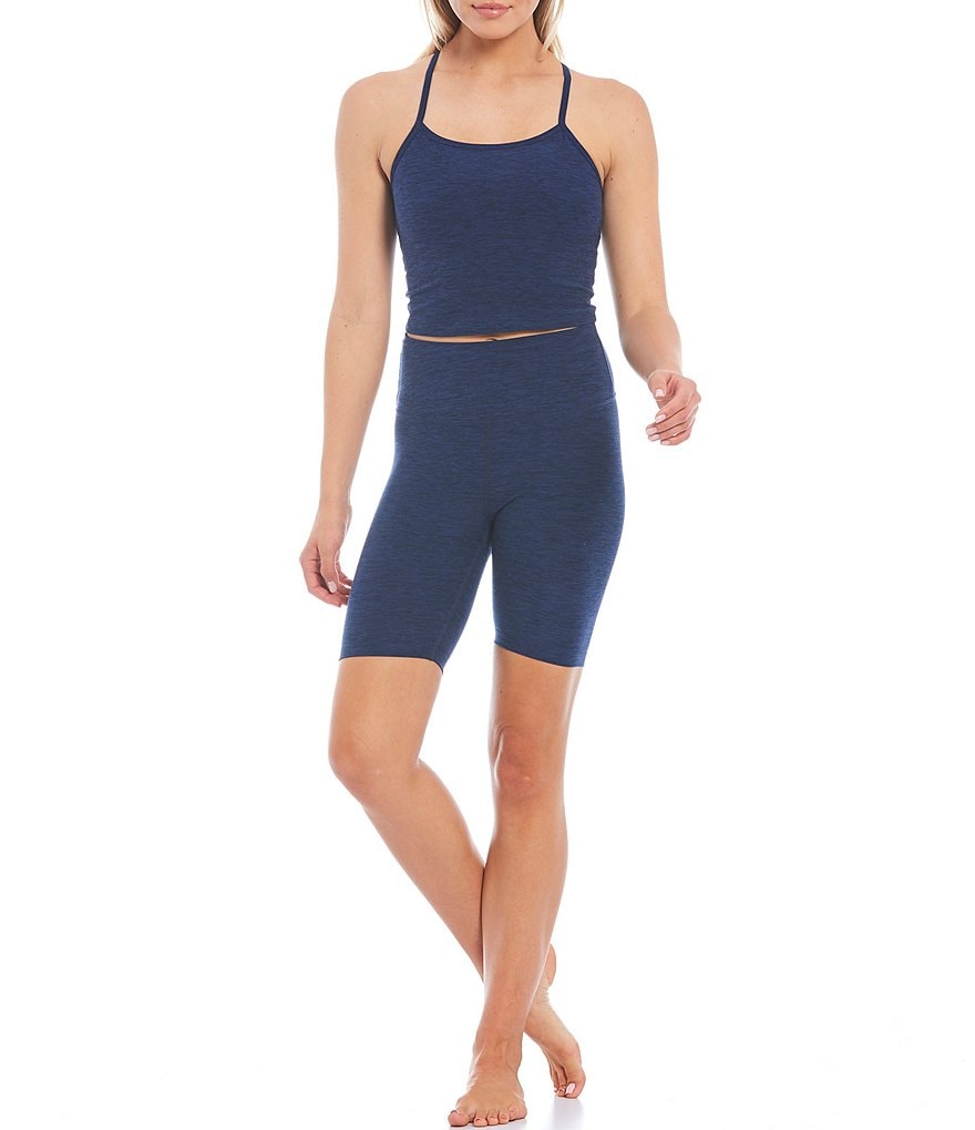 Jasmine & Ginger Seamless Jersey Knit High Rise Coordinating Lounge Biker Shorts