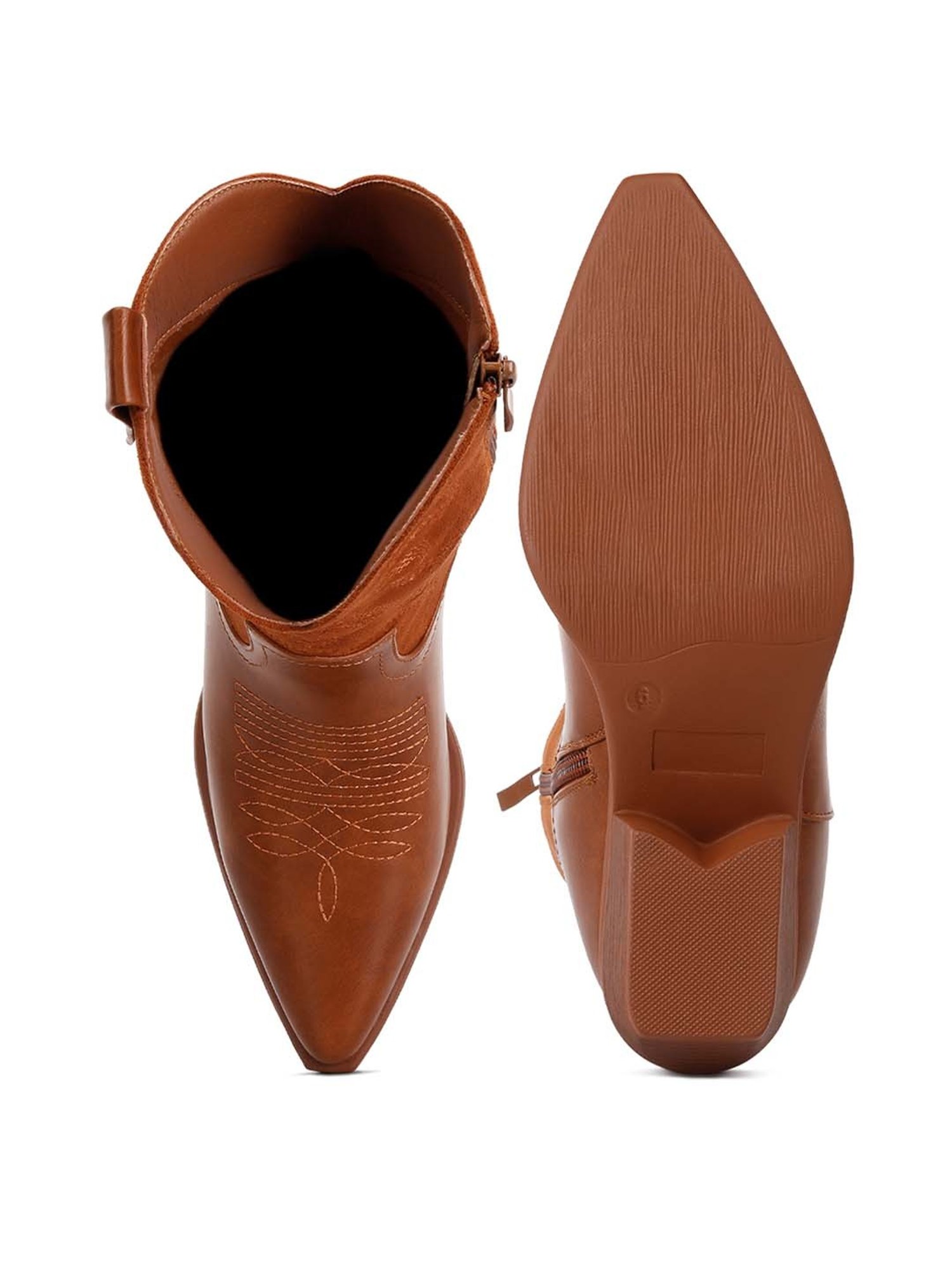 London Rag Women's Tan Cowboy Boots