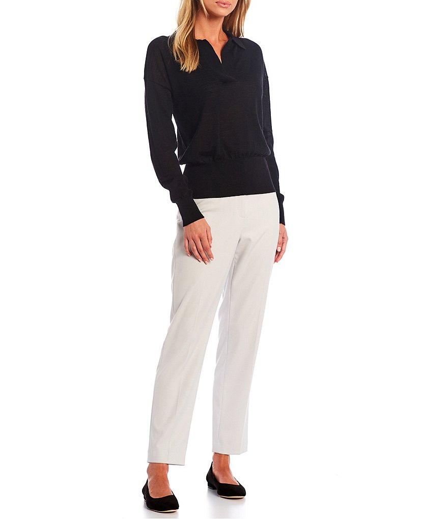 Alex Marie Rosa 3/4 Sleeve Button Front Round Neck Cardigan