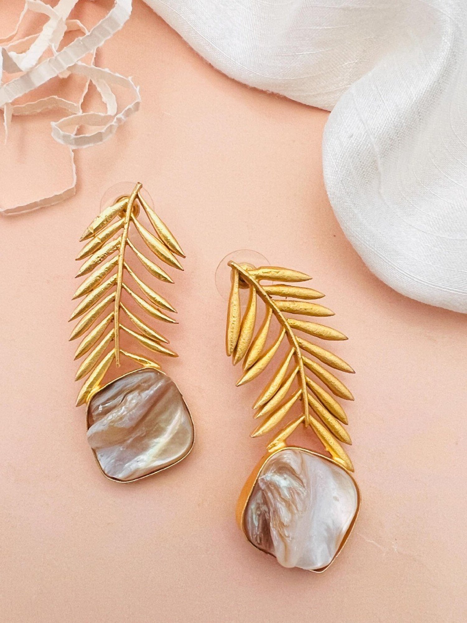 Abdesigns Classic Gold-Plated Earrings