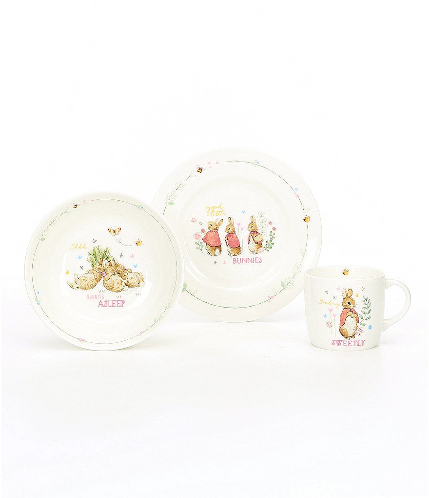 Wedgwood Baby Girls Peter Rabbit 3-Piece Dishware Gift Set