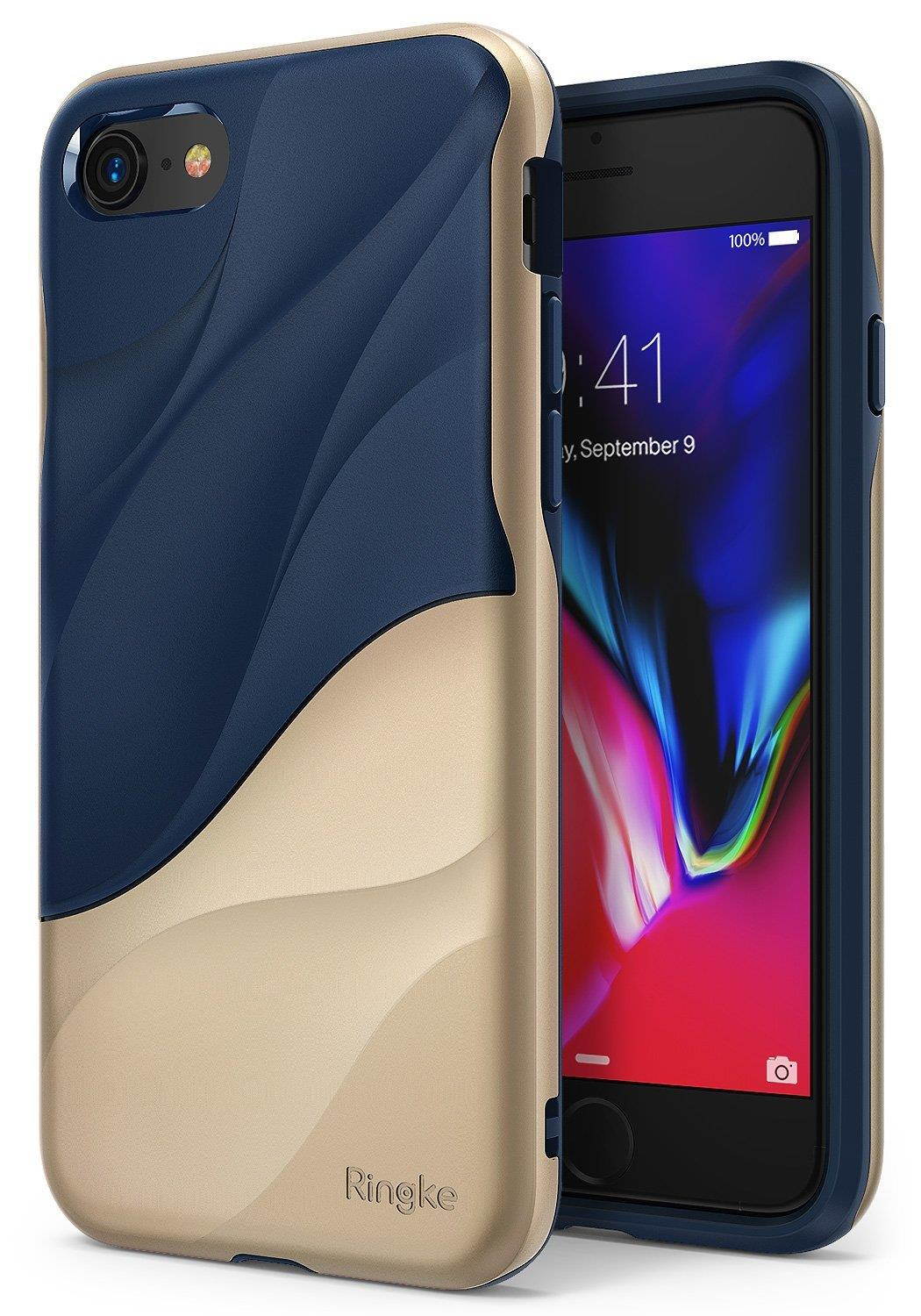 Apple iPhone 8 Case, Ringke [WAVE] Dual Layer Heavy Duty Shockproof PC TPU Protective Cover for iPhone 7 / iPhone 8 - Coastal Blue