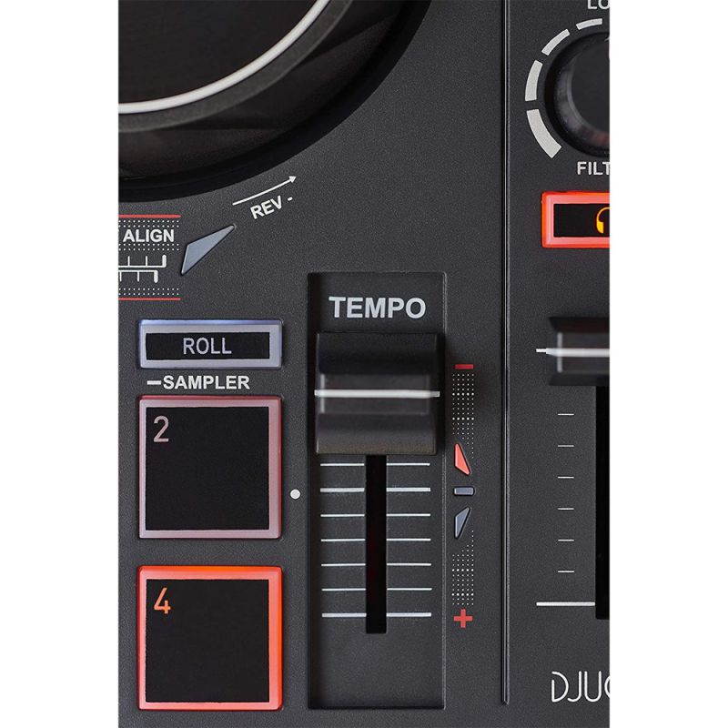 Hercules DJControl Inpulse 200 2-Channel DJ Controller for DJUCED w/ Bytech Headphones