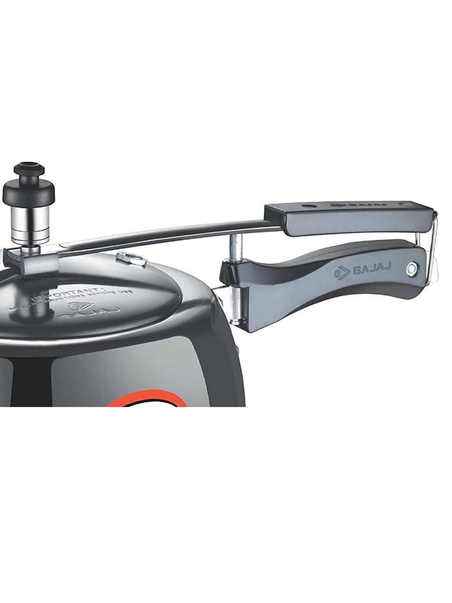 Bajaj PCX 63HD Black Aluminium 3 Ltr Pressure Cooker (ISI Certified) - Set of 1