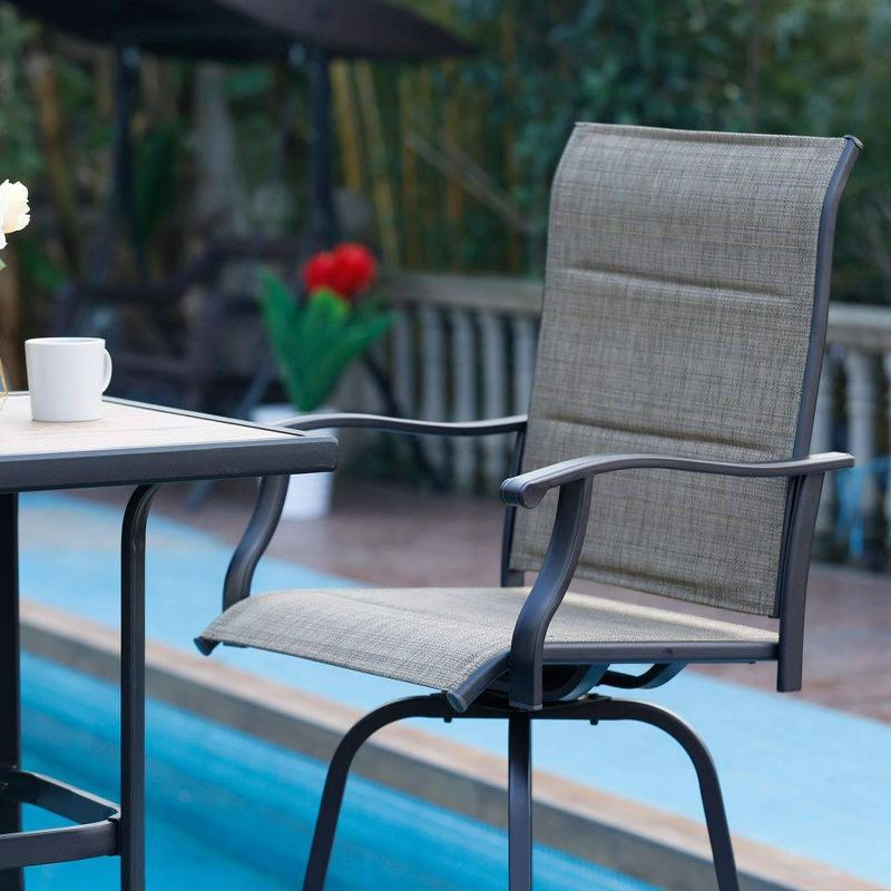 2pc Swivel Bar Height Stools - Captiva Designs