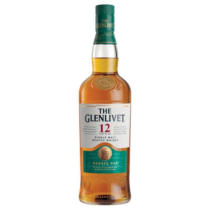 The Glenlivet 12yr Single Malt Scotch Whisky - 750ml Bottle