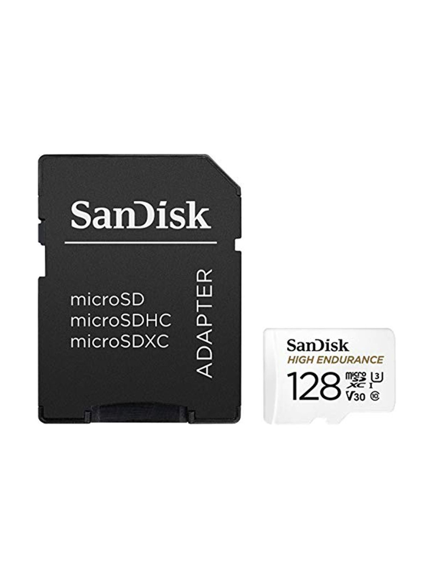 SanDisk 128GB High Endurance Video MicroSDXC Card with Adapter (White)