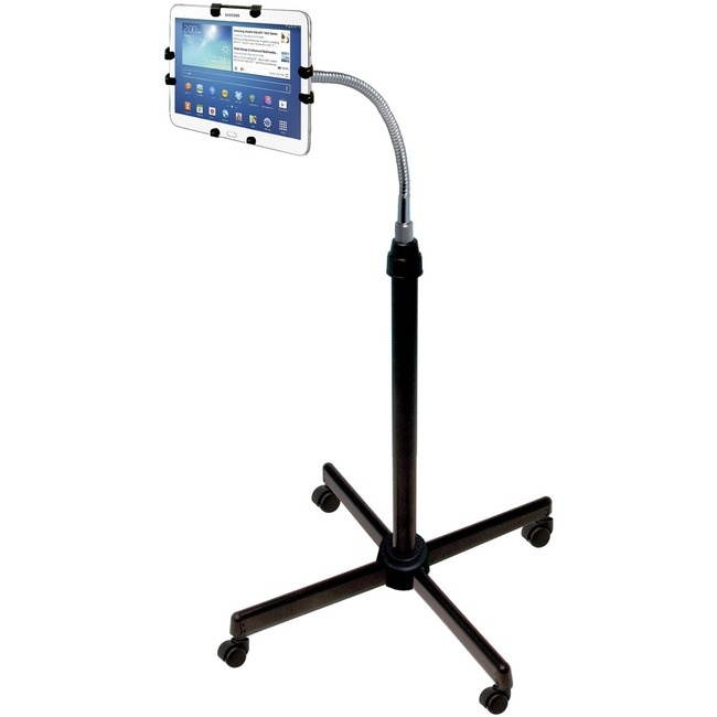 CTA Digital PAD-UAFS Height-Adjustable Gooseneck Stand with Casters for iPad/Tablet