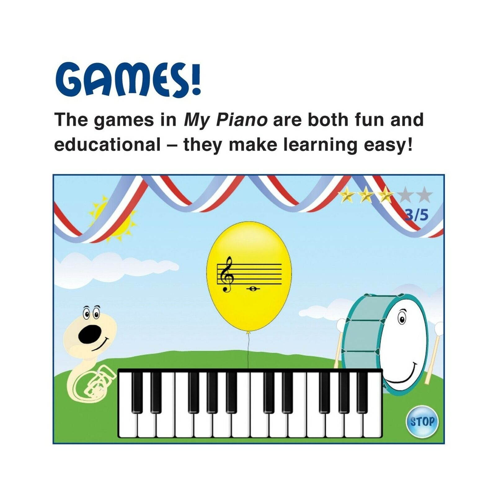 eMedia My Piano Starter Pack for Kids with Poster - 49-key Portable Keyboard ...