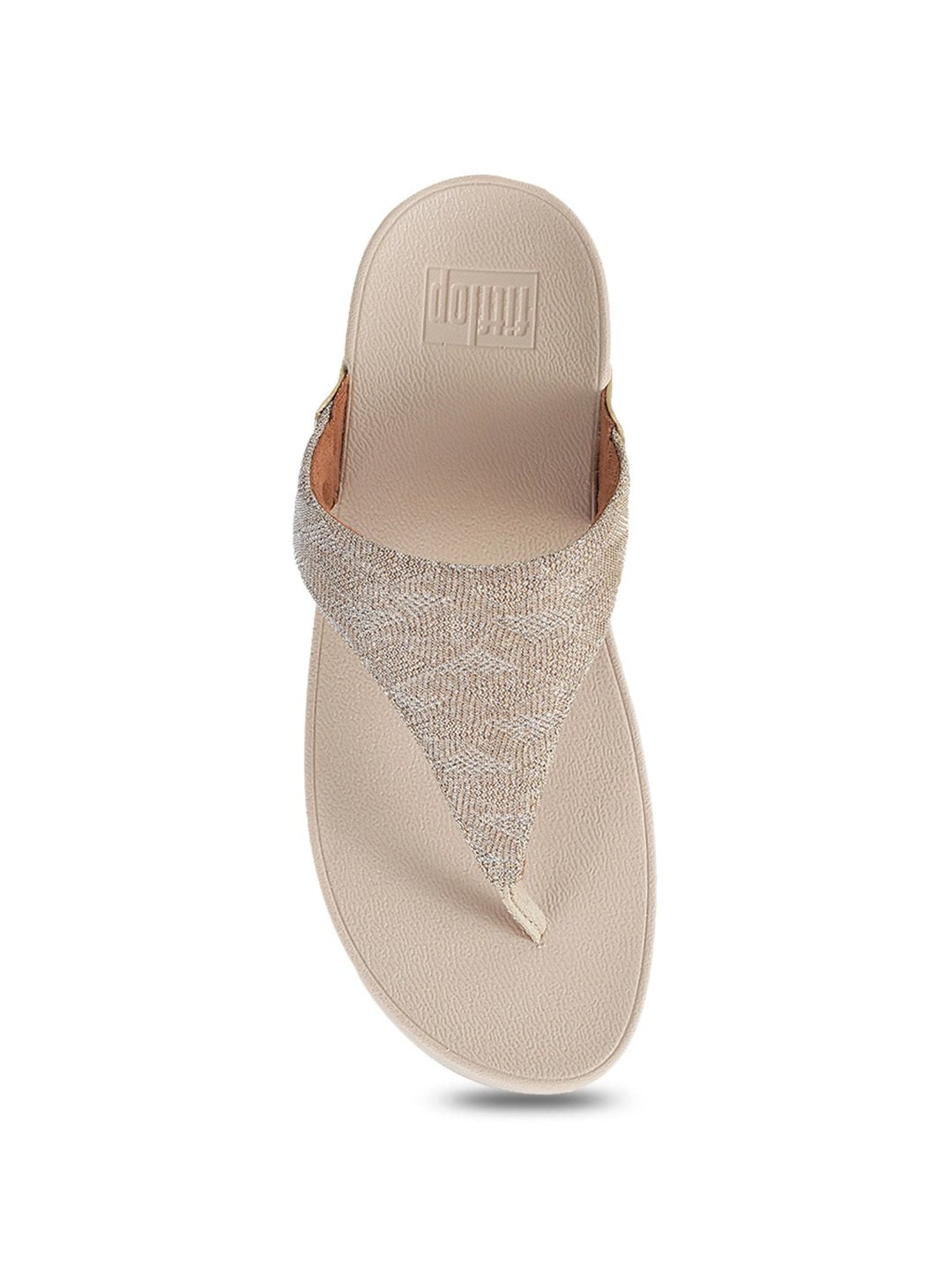 FitFlop Women's Beige Thong Wedges