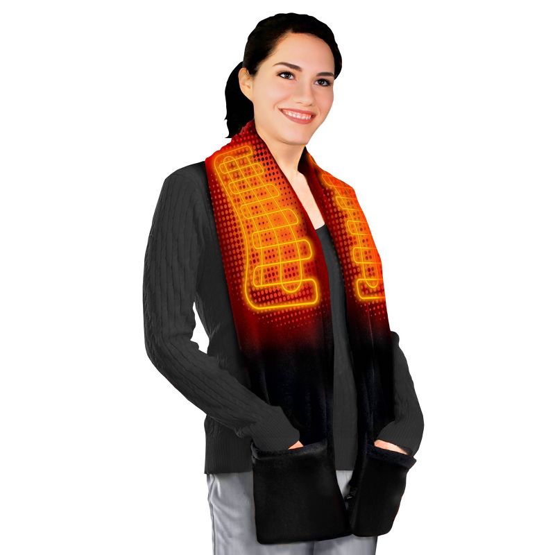 ActionHeat AA Battery Heated Scarf - Black
