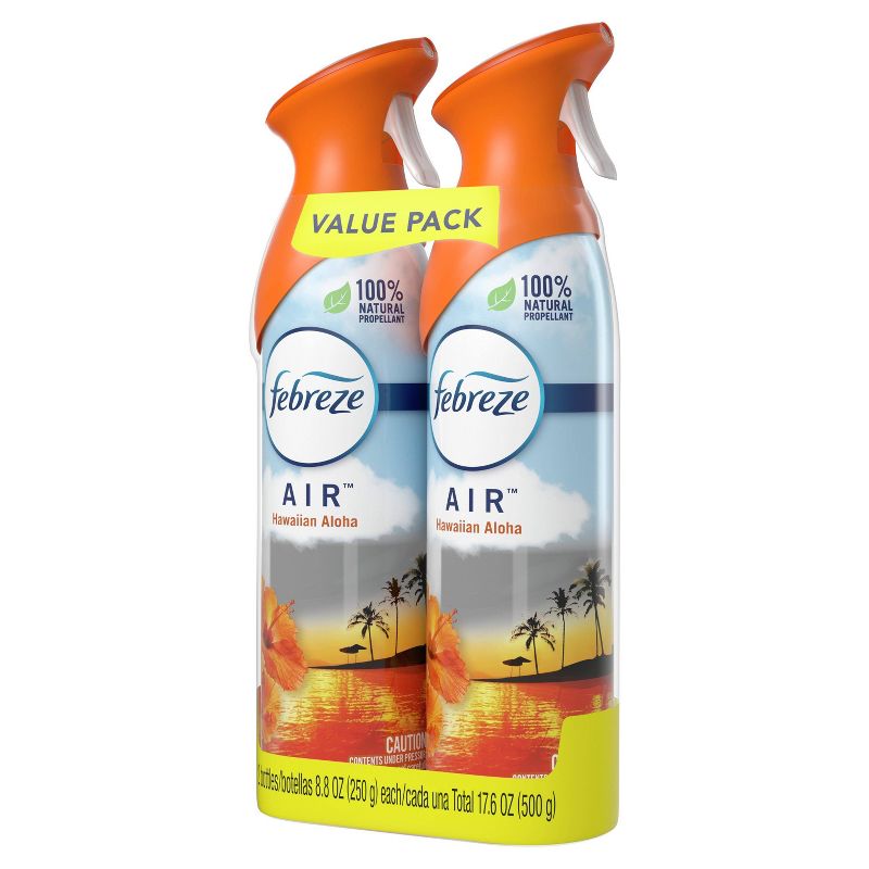 Febreze Odor-Eliminating Air Freshener - Hawaiian Aloha - 2pk/17.6 fl oz
