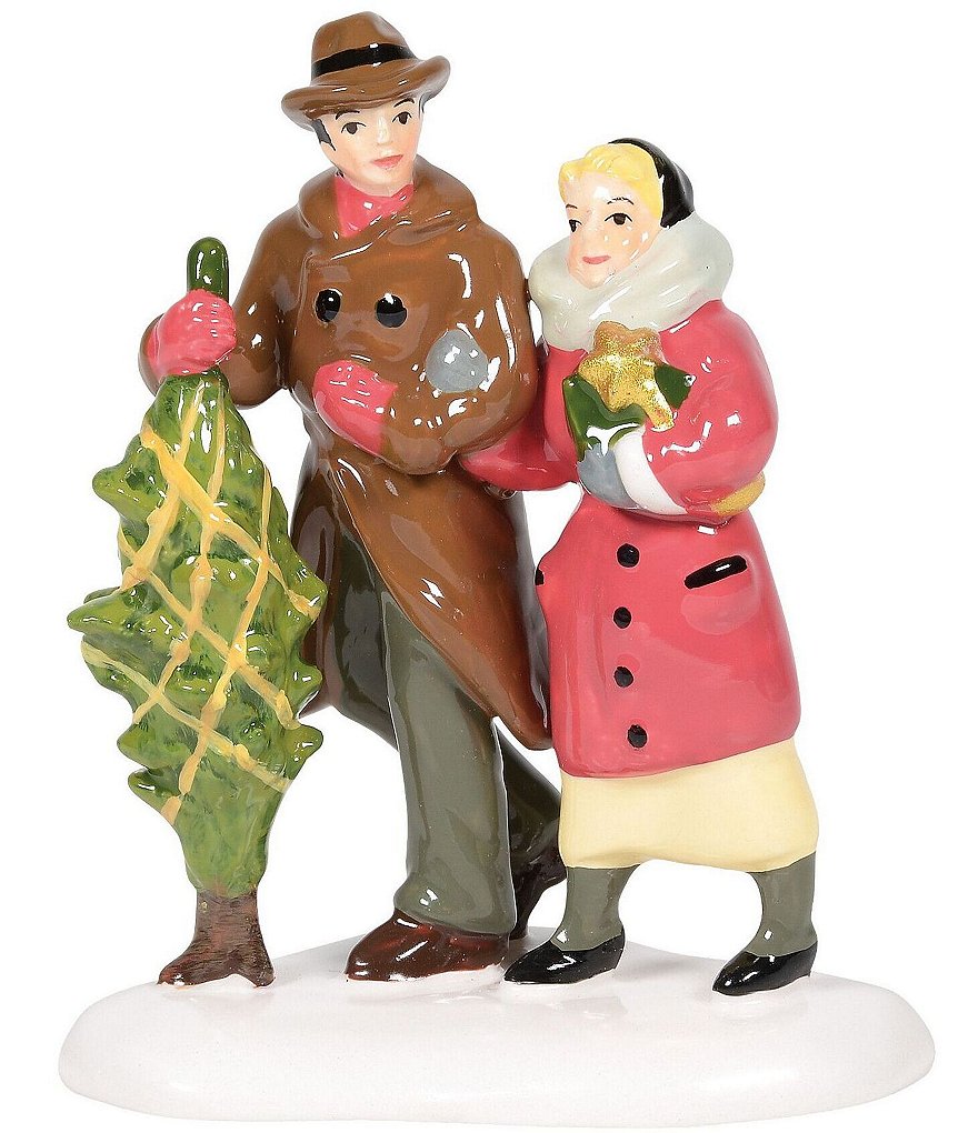 Department 56 Snow Village Bringing Home Christmas Figurine