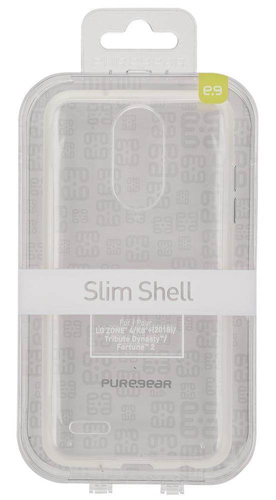 LG K8 2018 PUREGEAR SLIM SHELL CASE - CLEAR/CLEAR