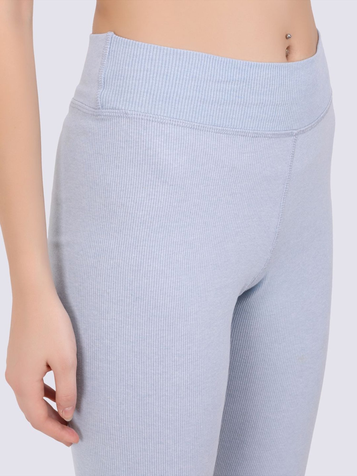 EVERDION Grey Cotton Tights