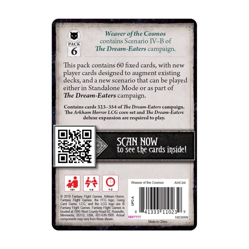 Arkham Horror The Card Game: Weaver of the Cosmos Mythos Pack