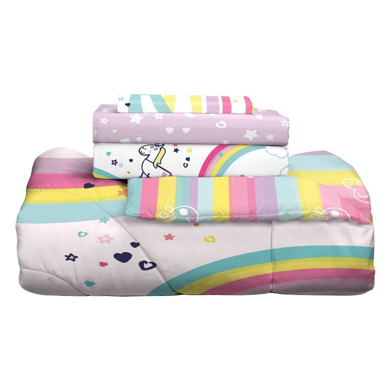 Twin Peppa Pig Rainbow Dreamer Bedding Bundle