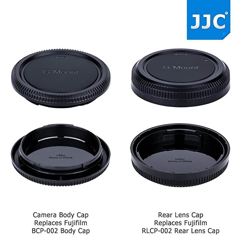 Camera Body Cap Rear Lens Cap Protector for Fujifilm G Mount Camera GFX 50S GFX 50R Fujinon GF Lens GF23mm GF45mm GF63mm GF110mm GF120mm GF250mm GF3264mm Replaces Fuji BCP002 + RLCP002