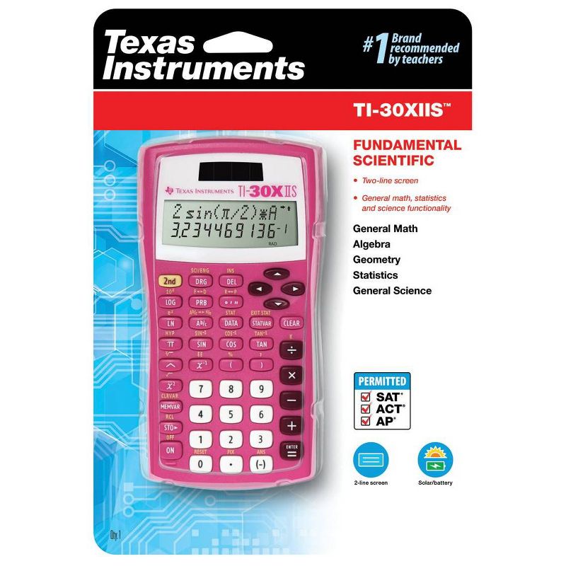 Texas Instruments 30XIIS Scientific Calculator - Pink