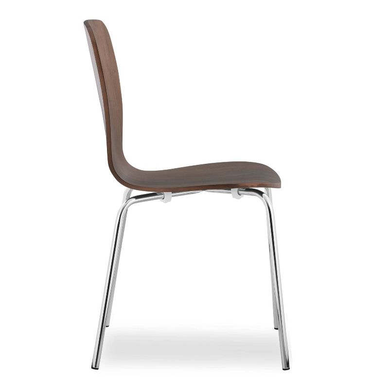 Set of 2 Tia Dining Chair Walnut - Poly & Bark