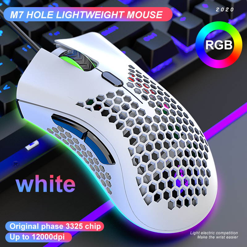 M7 E-sport Hollow Mouse Lightweight Gaming Mouse