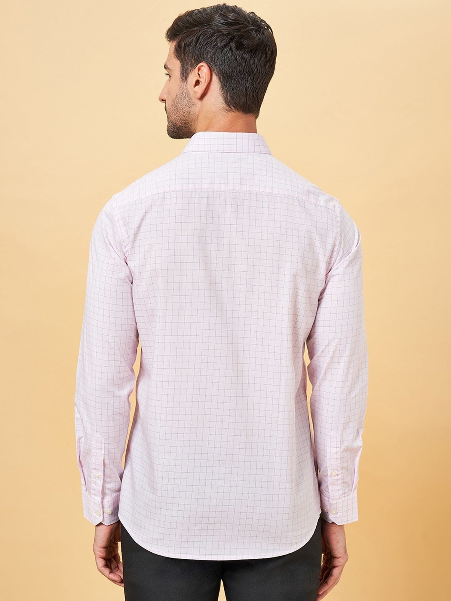 Peregrine by Pantaloons Blossom Cotton Slim Fit Checks Shirt