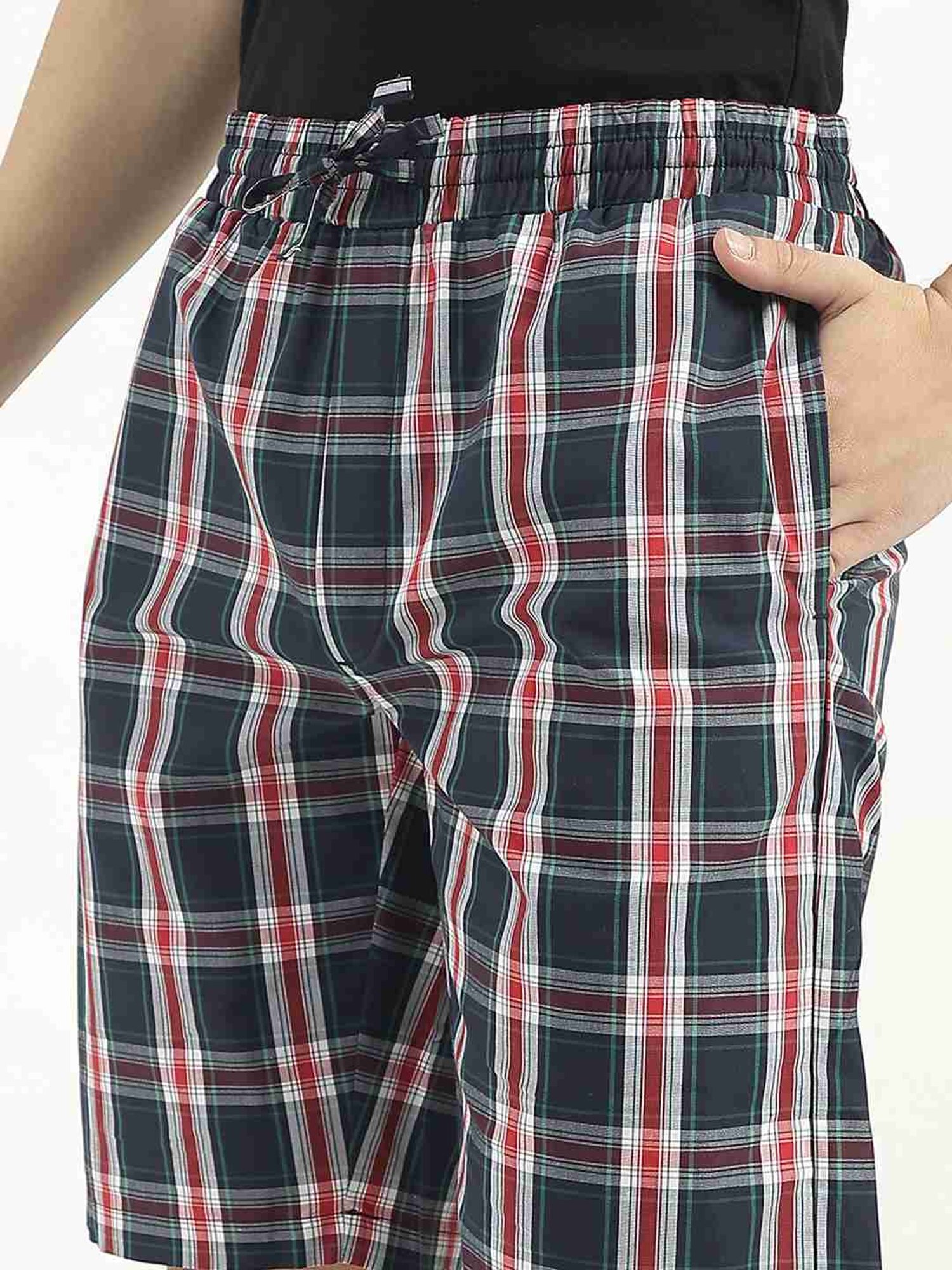 United Colors Of Benetton Multicolored Regular Fit Checks Swim Shorts