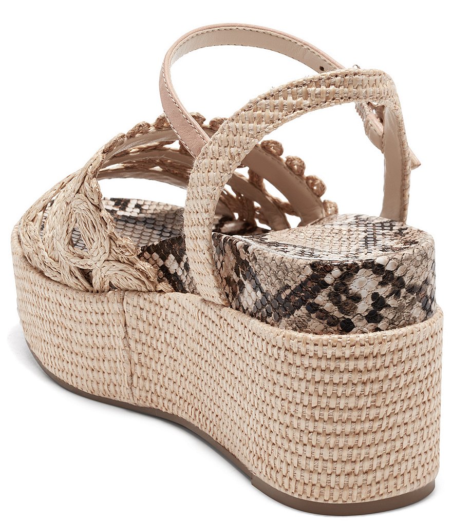 Jessica Simpson Camilia Raffia Platform Wedges