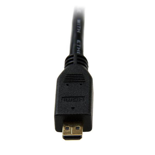 6 ft High Speed HDMI Cable with Ethernet - HDMI to HDMI Micro - M/M