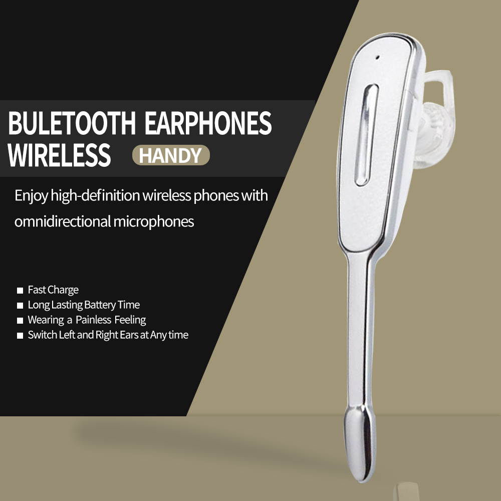 SWCT02W Bluetooth Headset,Hands-Free Bluetooth Earpiece Headphones for Cell Phones, Noise Cancelling Wireless Earpieces w/Mic for Business/Driving/Office, Compatible with iPhone/Samsung/Android