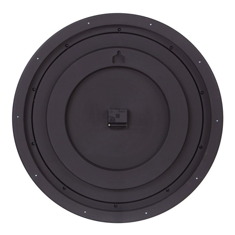 24" Bronze and Gold Antique World Map Wall Clock Bronze - Patton Wall Decor