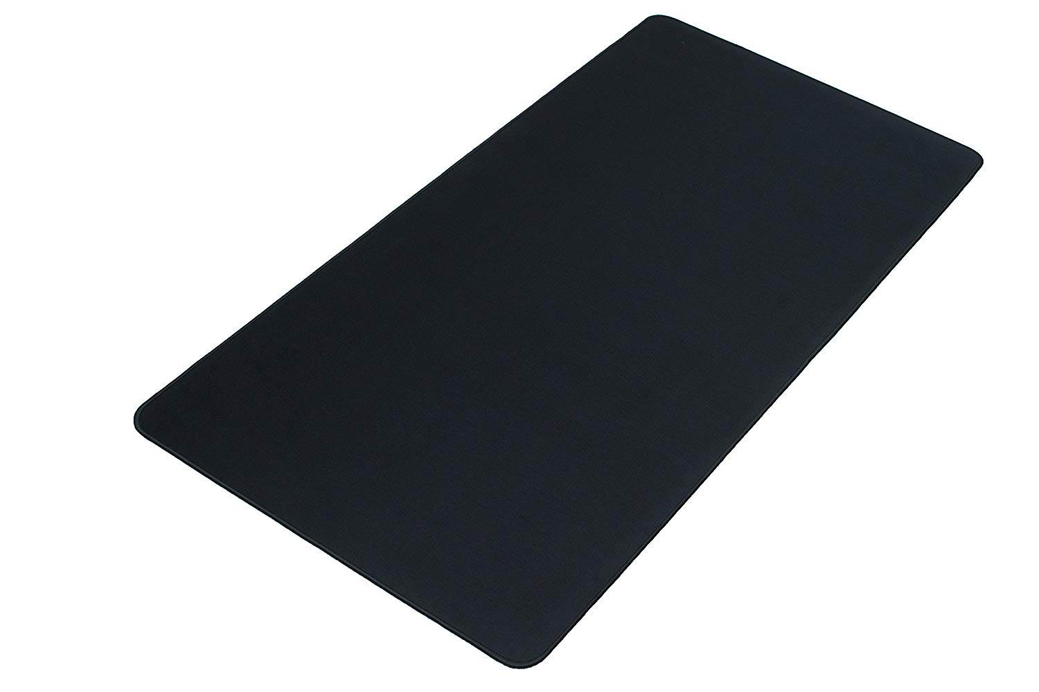 Black XXL Extended Gaming Mouse Mat/Pad - Large, Wide (Long) Mouse Pad, Stitched Edges, Speed Silky Smooth Surface - 36"x18"x0.12