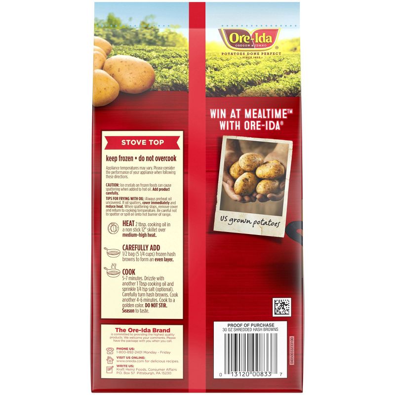 Ore-Ida Shredded Hash Frozen Brown Potatoes - 30oz